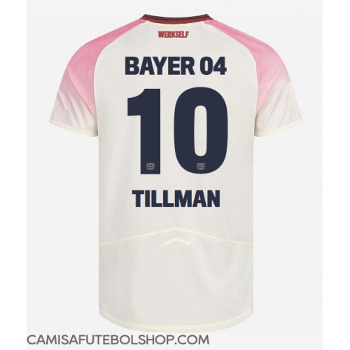 Camisa de time de futebol Bayer Leverkusen Malik Tillman #10 Replicas 2º Equipamento 2025-26 Manga Curta